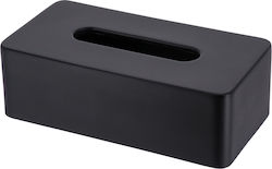 Eurocasa Polyresin Tissue Holder Magnetic Opening 26x13.5x8.3cm Black 6721