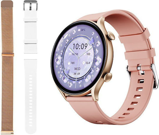 Blow X19 47mm Smartwatch with Heart Rate Monitor (Pink)