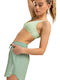Wave Bikini Shorts Basil