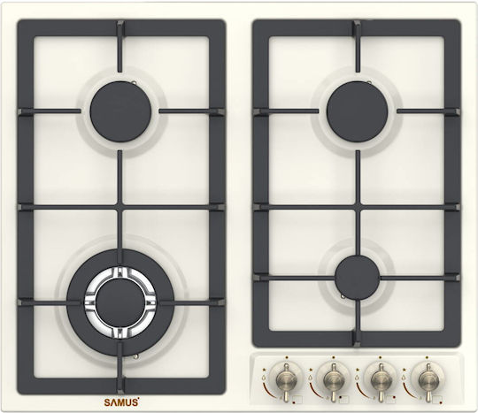 Samus Gaskochfeld Autonom 58x50εκ. Beige