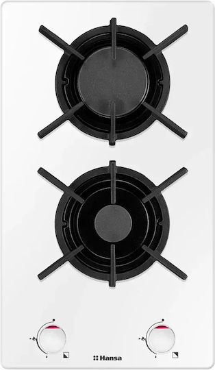 Hansa Domino Gas Cooktop Autonomous 52x30εκ. White