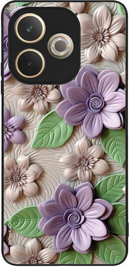 Sonique 3D Flower Series Oppo A5 Pro 5G Mobile Phone Case Purple