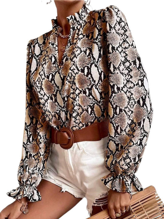 Woman's Fashion Μπλούζα Καφέ