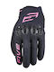 Five Tricks Summer Women's Motorcycle Gloves Black/Fluo Pink