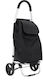 Stoff Einkaufswagen Klappbar Schwarz 92x34.5x28cm