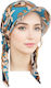 Damentasche Stoff Turban Haar Stirnbänder Blau Design