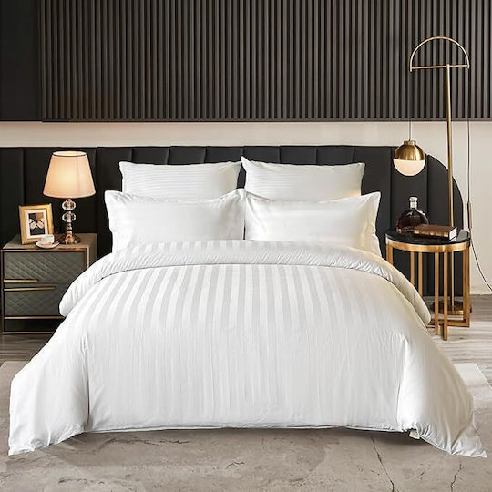 Kotonia Home Pătură de Hotel Alb Super dublu 220x240cm Bumbac 1buc