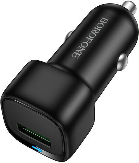 Borofone BZ34 Auto-Ladegerät 18W Schnellladung mit einem Anschluss: 1xUSB Schwarz Farbe