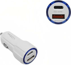 Car Charger with Ports 1xUSB-A 1xType-C Car Charger with Ports 1xUSB-A 1xType-C