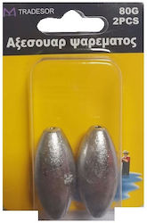 Angelgeräte Gewicht Sinker 60gr Set 2 Stück