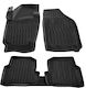 Race Axion Set of Front and Rear Mats 5pcs Tray Type for Skoda Fabia 2014-2021 Black