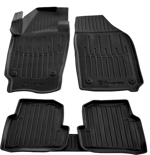 Race Axion Set of Front and Rear Mats 5pcs Tray Type for Skoda Fabia 2014-2021 Black