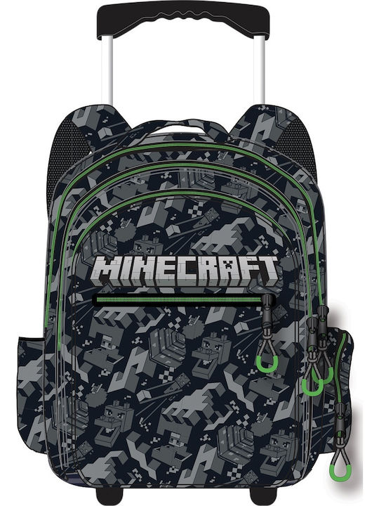 Gim Minecraft Camo Terra School Bag Trolley Ele...