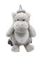 Synchronia Kinder Tasche Rucksack Grau 60x31cm Nilpferd