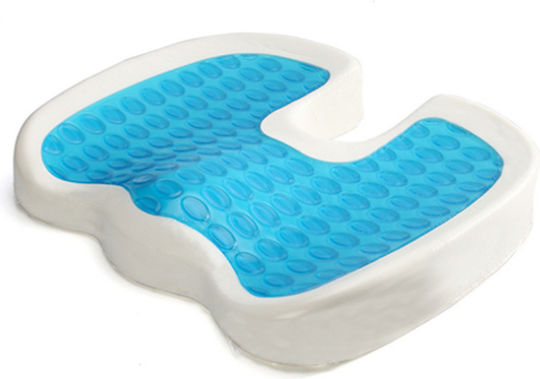 Pernă Scaun Spate cu Memory Foam 45x35x7cm în culoare Alb