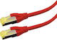 Logon S/FTP Cat.6a Cablu de rețea Ethernet 1m Roșu 1buc