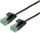 Roline U/UTP Cat.6a (Gigabit) Καλώδιο Δικτύου Ethernet 1.5m Μαύρο