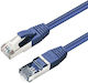 Microconnect S/FTP Cat.6 (Gigabit) Καλώδιο Δικτύου Ethernet 50m Μπλε