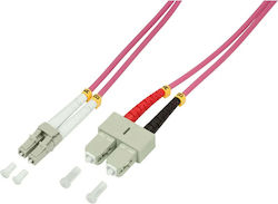 LogiLink Optische Faser LC-SC 10m Lila