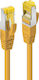 Lindy S/FTP Cat.6a Gigabit Network Cable Ethernet 7.5m Yellow
