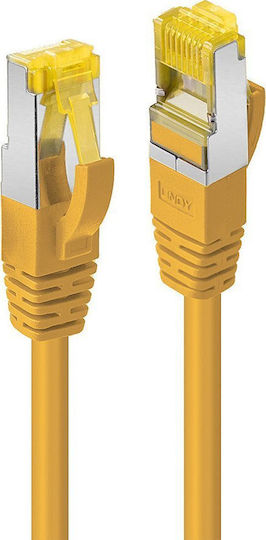 Lindy S/FTP Cat.6a Gigabit Network Cable Ethernet 7.5m Yellow