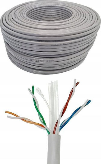 Netrack U/UTP Cat.6 (Gigabit) Καλώδιο Δικτύου Ethernet 305m Γκρι