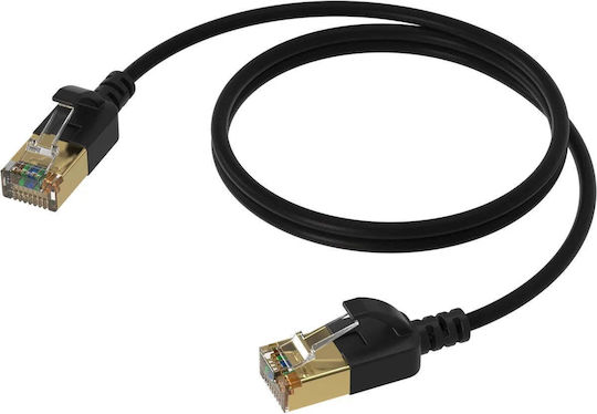 Procab U/FTP (STP) Кат.7 (10Gbps) Мрежов Кабел Ethernet 5м Черен