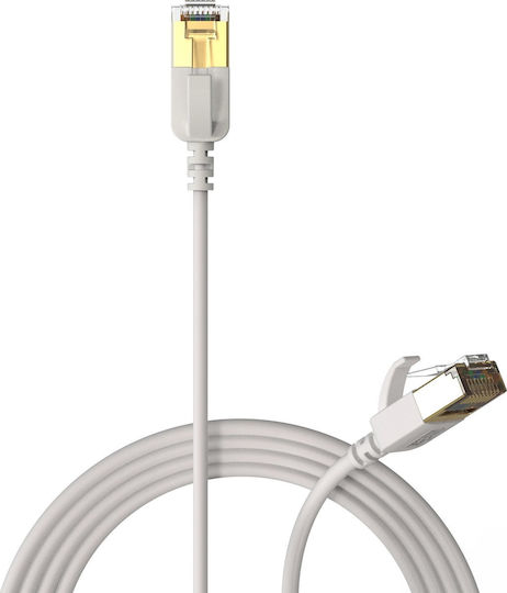 Procab U/FTP (STP) Cat.7 (10Gbps) Καλώδιο Δικτύου Ethernet 1.5m Λευκό