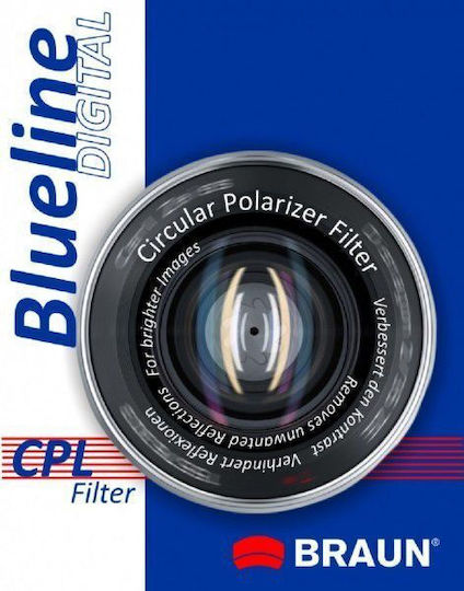 Braun Phototechnik Blueline Filtru CPL / PL Cu diametrul 72mm pentru obiective foto