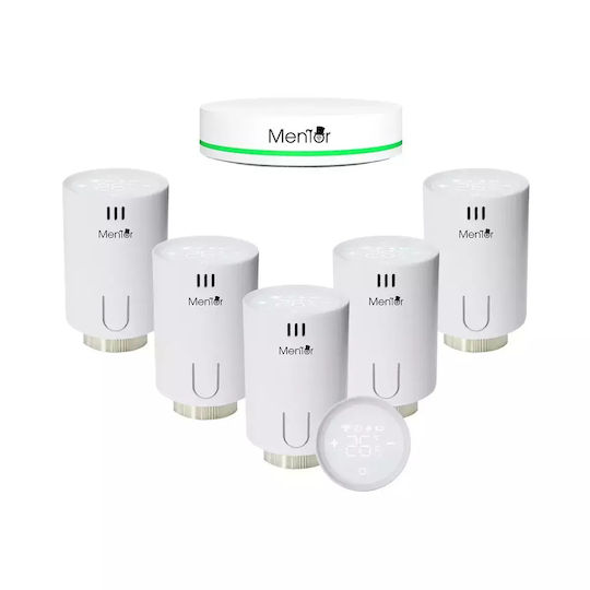 Thermostatic Radiator Valve Kit Smart Hub Mentor Tszb501 5.1 Zigbee Lcd