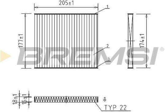 Car Cabin Air Filters Activated Carbon Fiat 500 312 Fiat N.panda 169 Ford Ka Ru8 Lancia Ypsilon 843,312 Fc0162c-10202