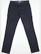 Trousers Chino Elastic in Slim Fit Blue