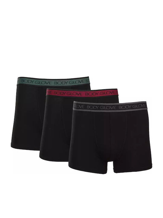Herren Boxershorts Schwarz 3Packung