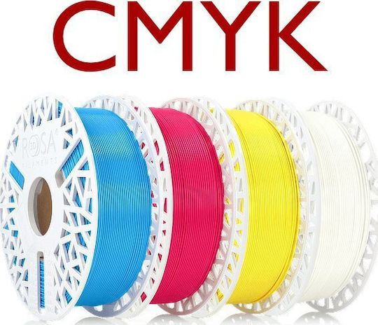 Rosa3D PLA 3D Drucker Filament 1,75mm Mehrfarbig 4kg 1 Stück Spule