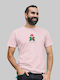 Tricou Frida Kahlo Meeple Roz Pală