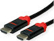 Roline Cable HDMI male - HDMI male 1.5m Μαύρο