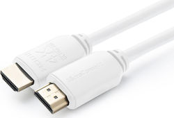 Microconnect MC-HDM19190.5V2.0WH HDMI male - HDMI male 0.5m Λευκό