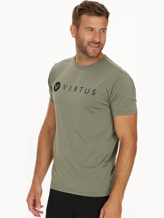 Virtus T-shirt Edwardo Logo 3158 Smoked Sage