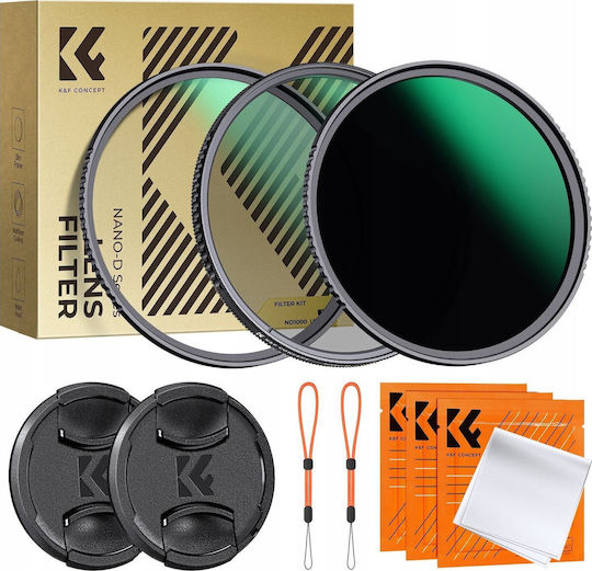 K&F Concept Σετ Φίλτρων UV / CPL Διαμέτρου 62mm για Φωτογραφικούς Φακούς