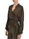 Nekane Blouse Seila Wrap Lacing Khaki Khaki Jh.seila-212