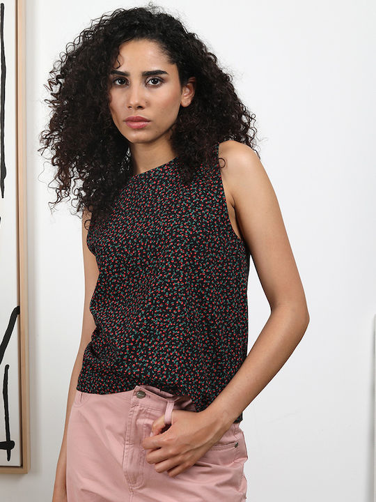 Wemoto Column Tank Top Black Πολύχρομο