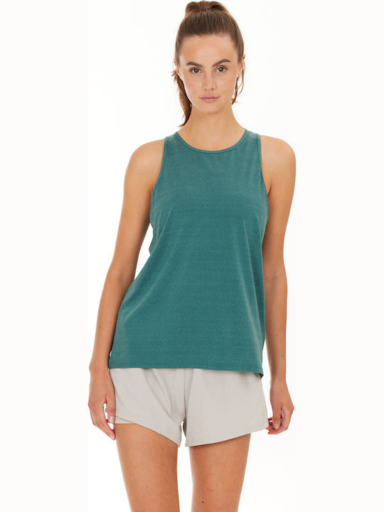 Athlecia Sleeveless Blouse Mota Slub Top 3160 Mallard Green