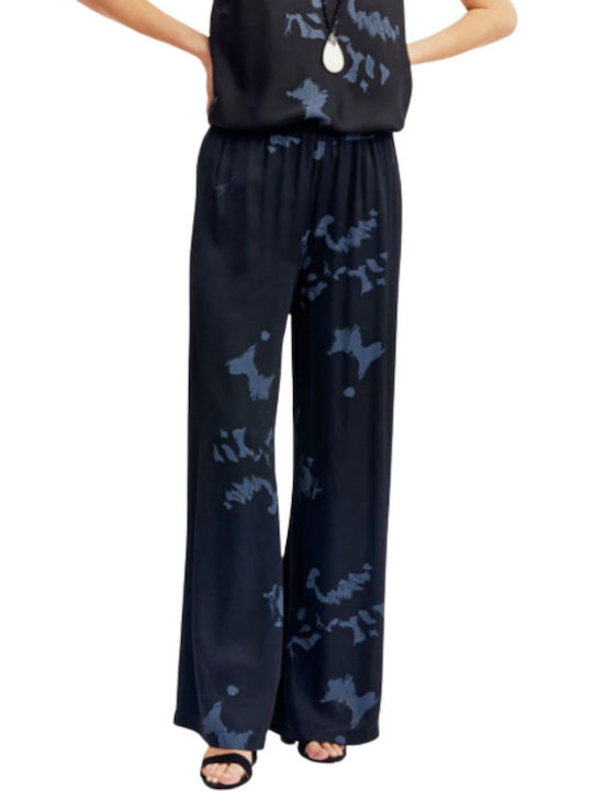 Lauren Vidal Pants Pe2063 Black Stamped France Γυναικείο
