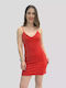Rotes Damenkleid Mini