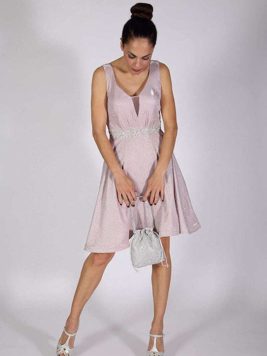 Rochie de seară scurtă roz