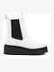 Women's Leather Ankle Boots Aeros 1-594-21506-29 Wht White