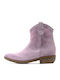 Divine Follie Suede Leather Ankle Boots Women Divine Follie Μωβ Dvn-gaia7-lilla-s