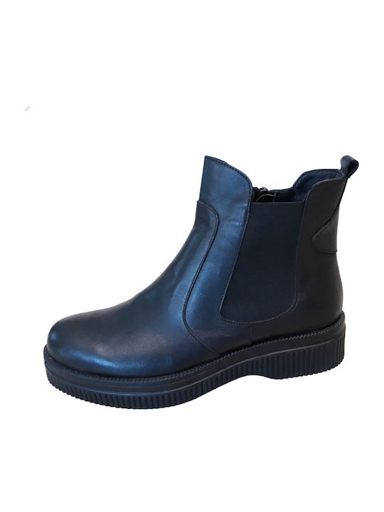 Women's Ankle Boots Platform Zipper Act Vi732m Black