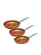 Blaumann Le Chef Line Pots & Pans Sets Aluminum Non-stick Interior Coating 3 Pieces