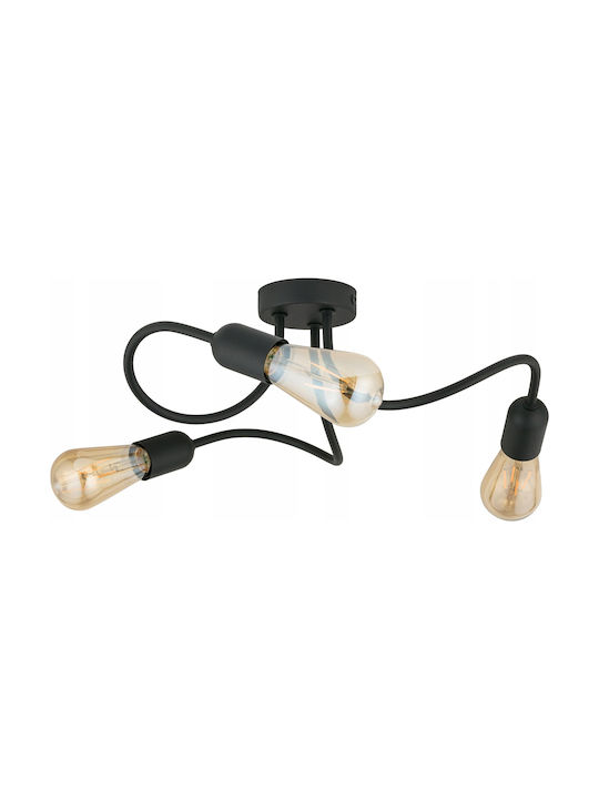 TK Lighting Таванно осветление Черен с Фасунга E27